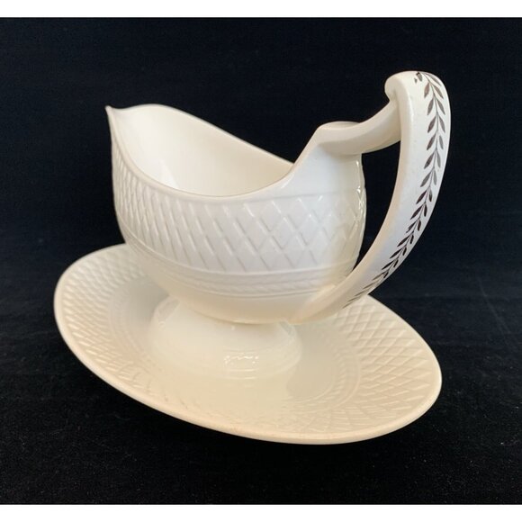 Spode Porcelain Gravy Boat w/ Attached Underplate J.F. Herring "The Huntsman" - Picture 5 of 13
